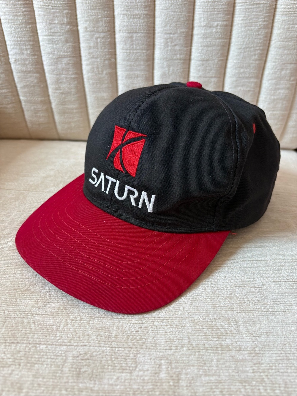 Vintage Saturn Motors Snapback Hat Swingster Made in USA Auto Baseball Cap